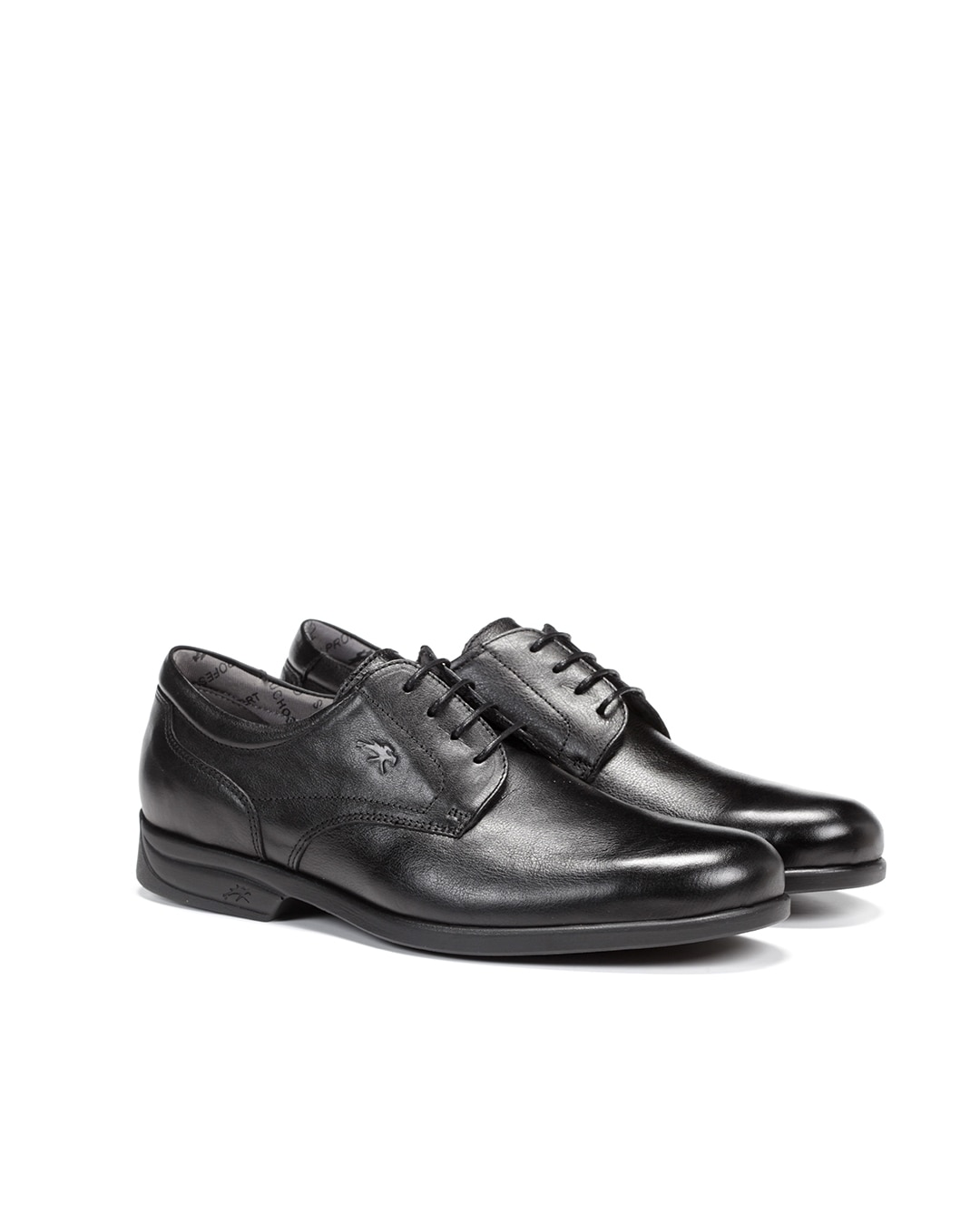 Sapatos de Cordões Fabricados em Pele Preto-2