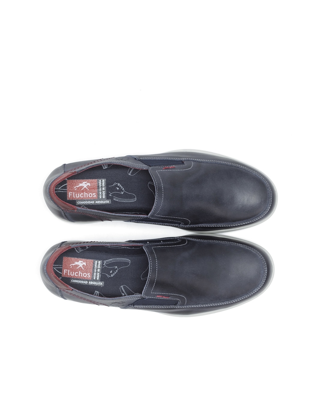 Mocassins Fabricados em Pele Azul-marinho-5