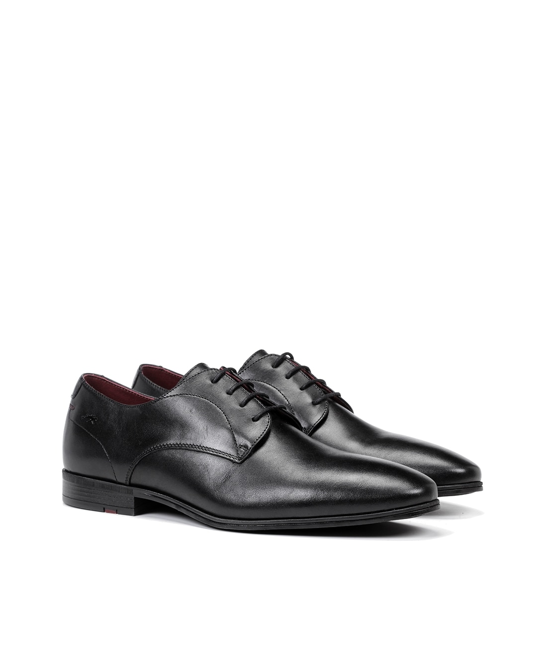 Sapatos de Cordões Fabricados em Pele Preto-2