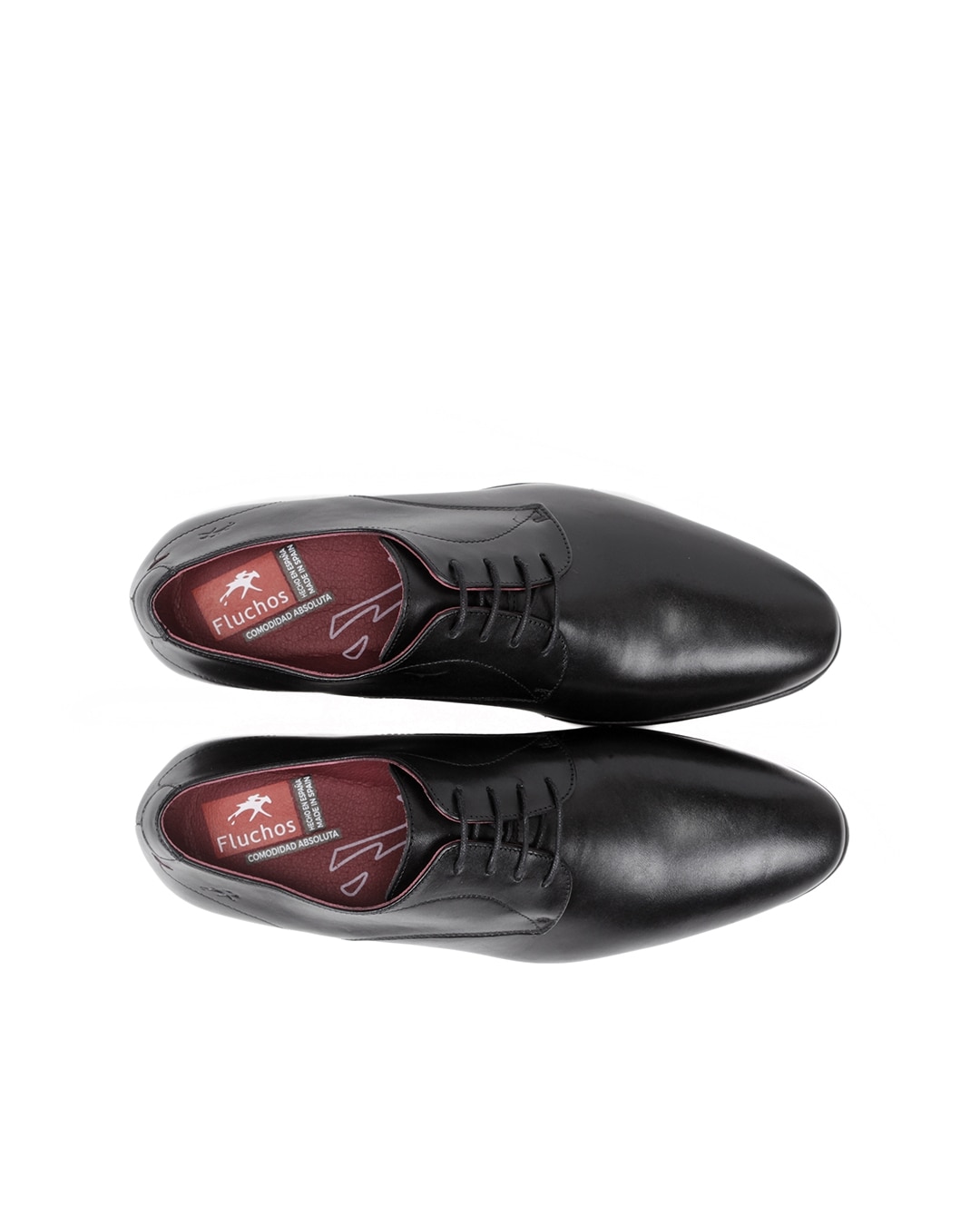 Sapatos de Cordões Fabricados em Pele Preto-4