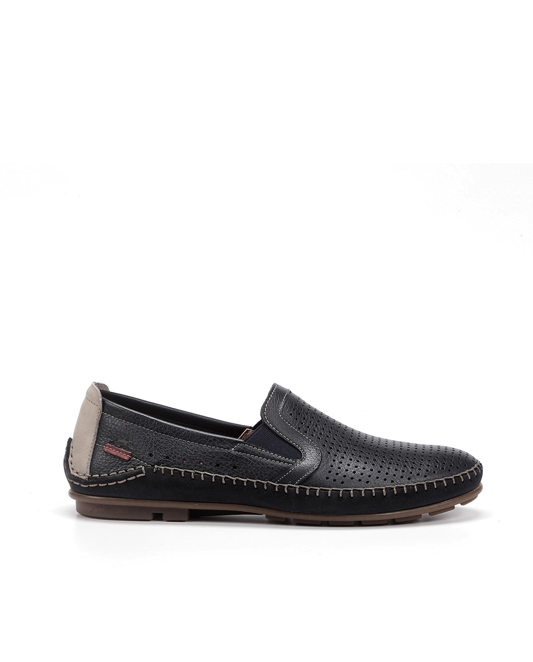 Mocassins Fabricados em Pele Preto-1