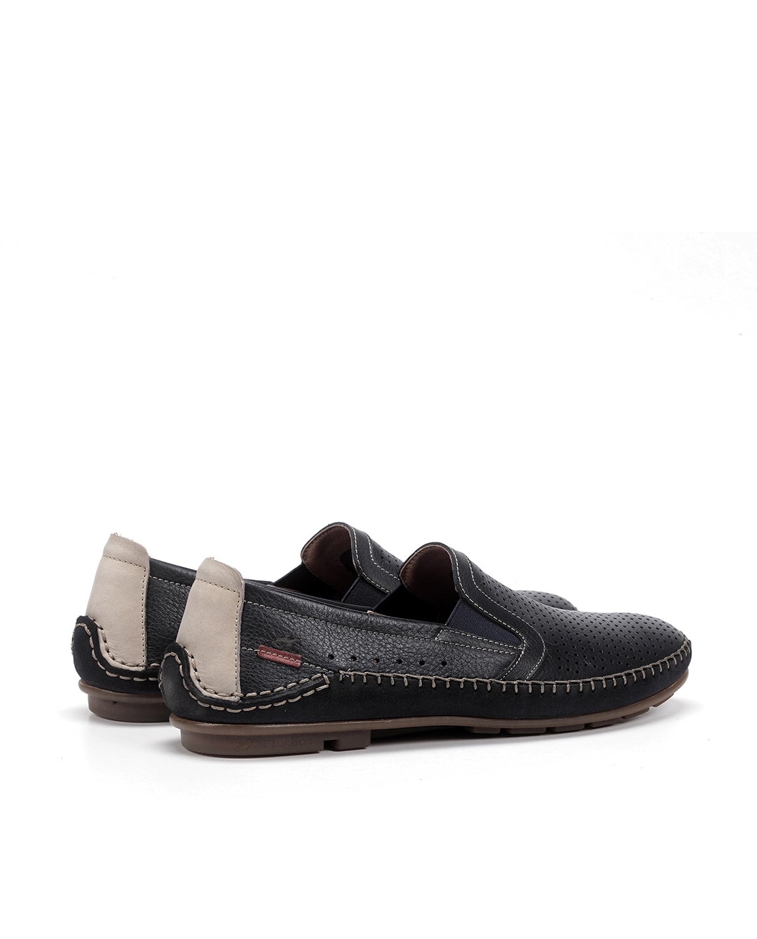 Mocassins Fabricados em Pele Preto-3