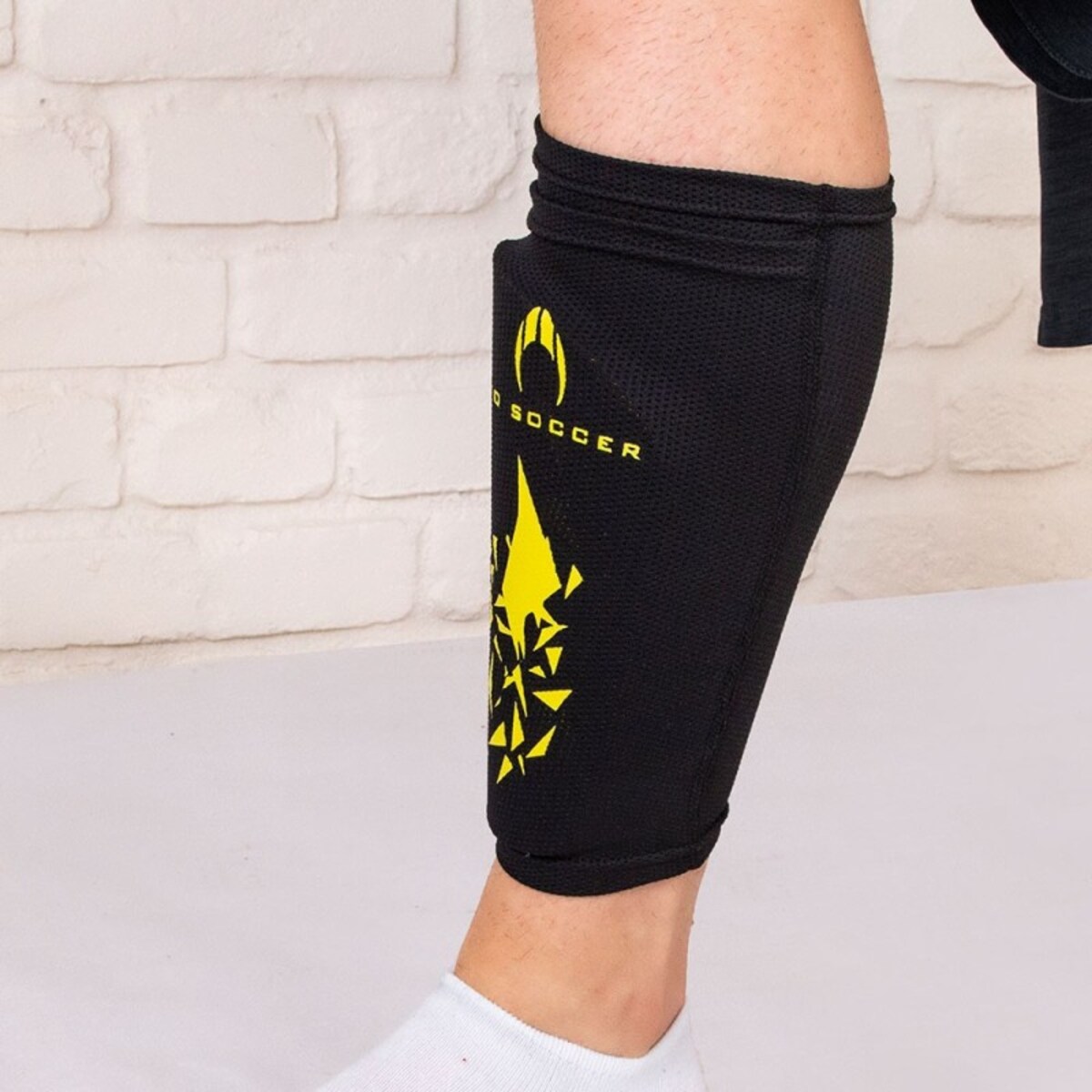 Caneleira de Futebol REBELDE LIME Verde-5