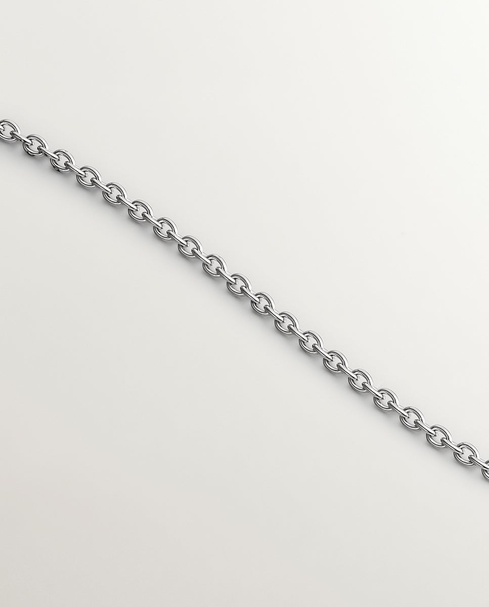 Pendente de Prata 925 com Círculos e Topázios em Branco Branco-5