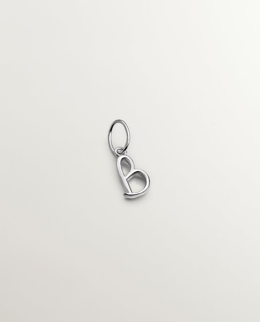 Imagem 0 de Charm de Prata com Inicial B