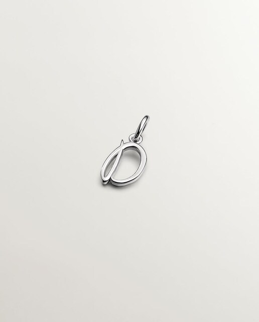 Imagem 0 de Charm de Prata com Inicial D