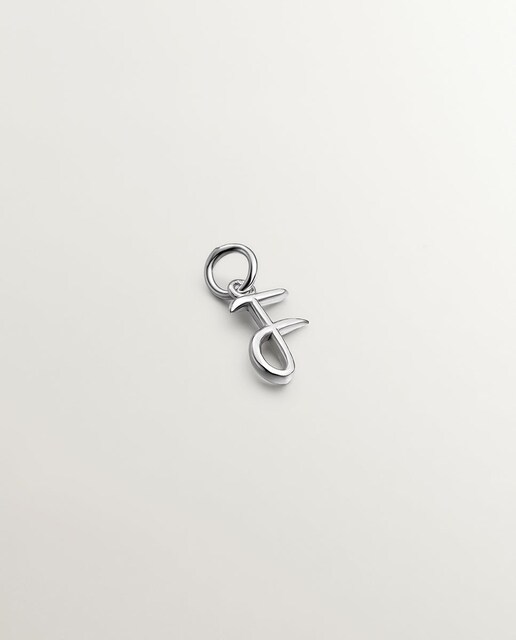 Imagem 0 de Charm de Prata com Inicial F