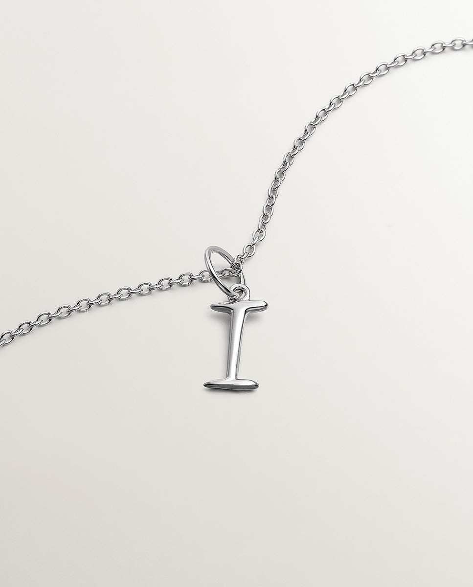 Charm de Prata 925 com Inicial I Prata-3