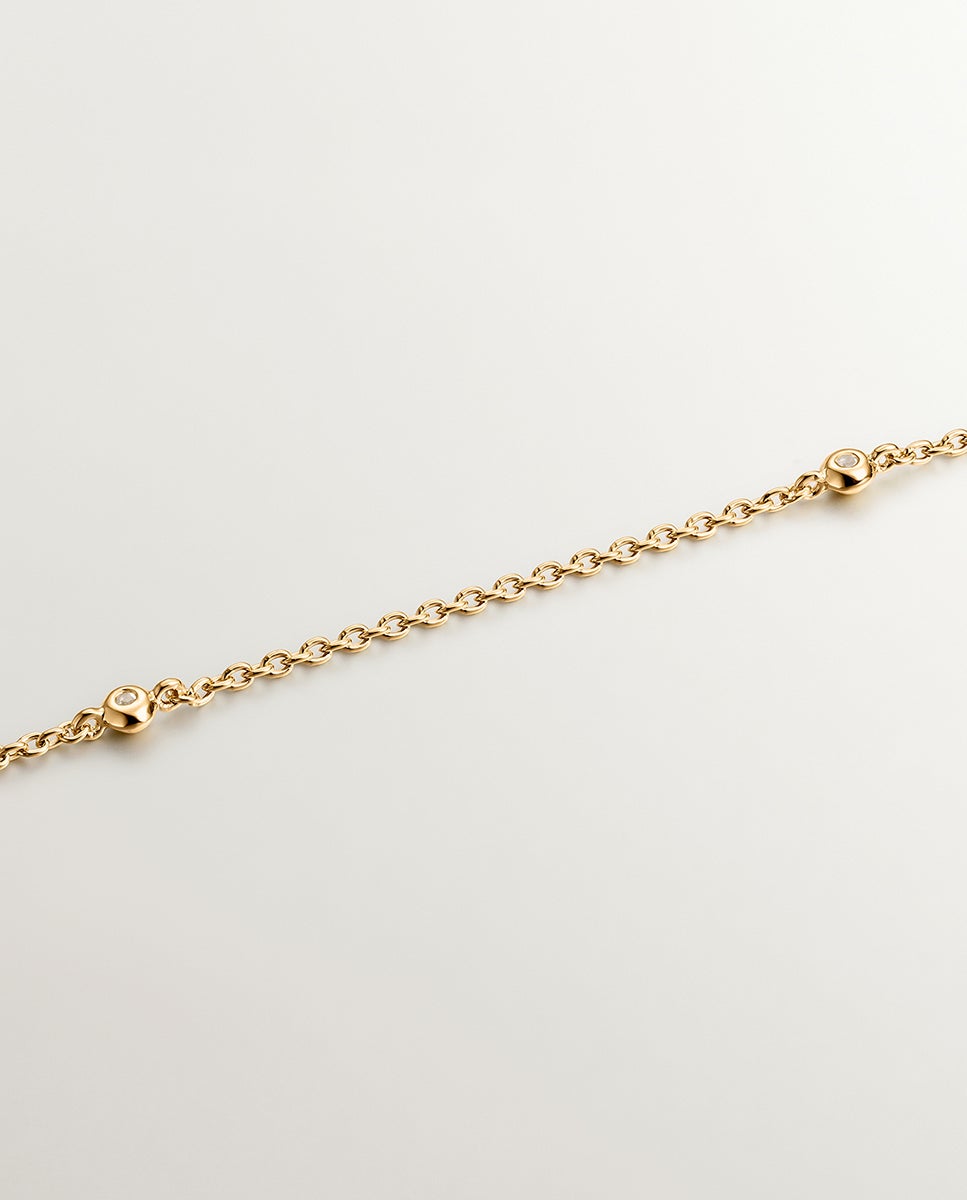Pendente de Prata 925 Banhada em Ouro Amarelo de 18k com Cruz e Topázios Brancos Branco-3