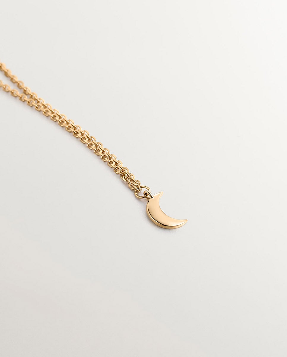 Pendente de Ouro Amarelo de 9k com Lua Ouro-3