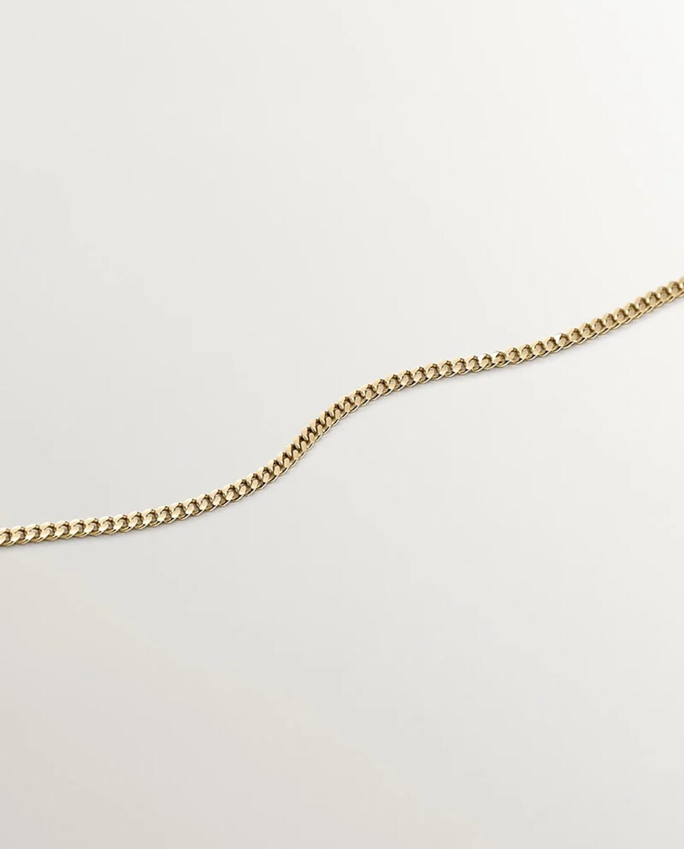 Corrente Diamantada de Prata 925 Banhada em Ouro Amarelo de 18k Ouro-5