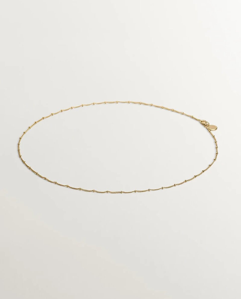 Imagem 0 de Corrente de Prata 925 Banhada em Ouro Amarelo de 18k com Bolinhas