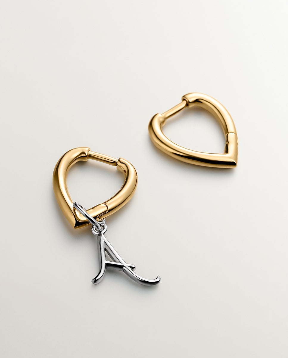 Brincos com Forma de Gota de Prata 925 Banhada em Ouro Amarelo de 18k Ouro-5