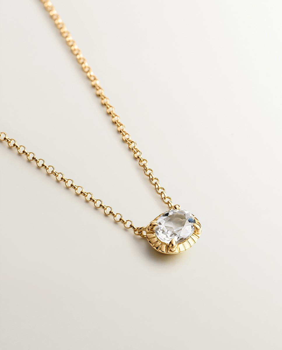 Pendente de Prata 925 Banhada em Ouro Amarelo de 18k com Ametista Verde Verde-3