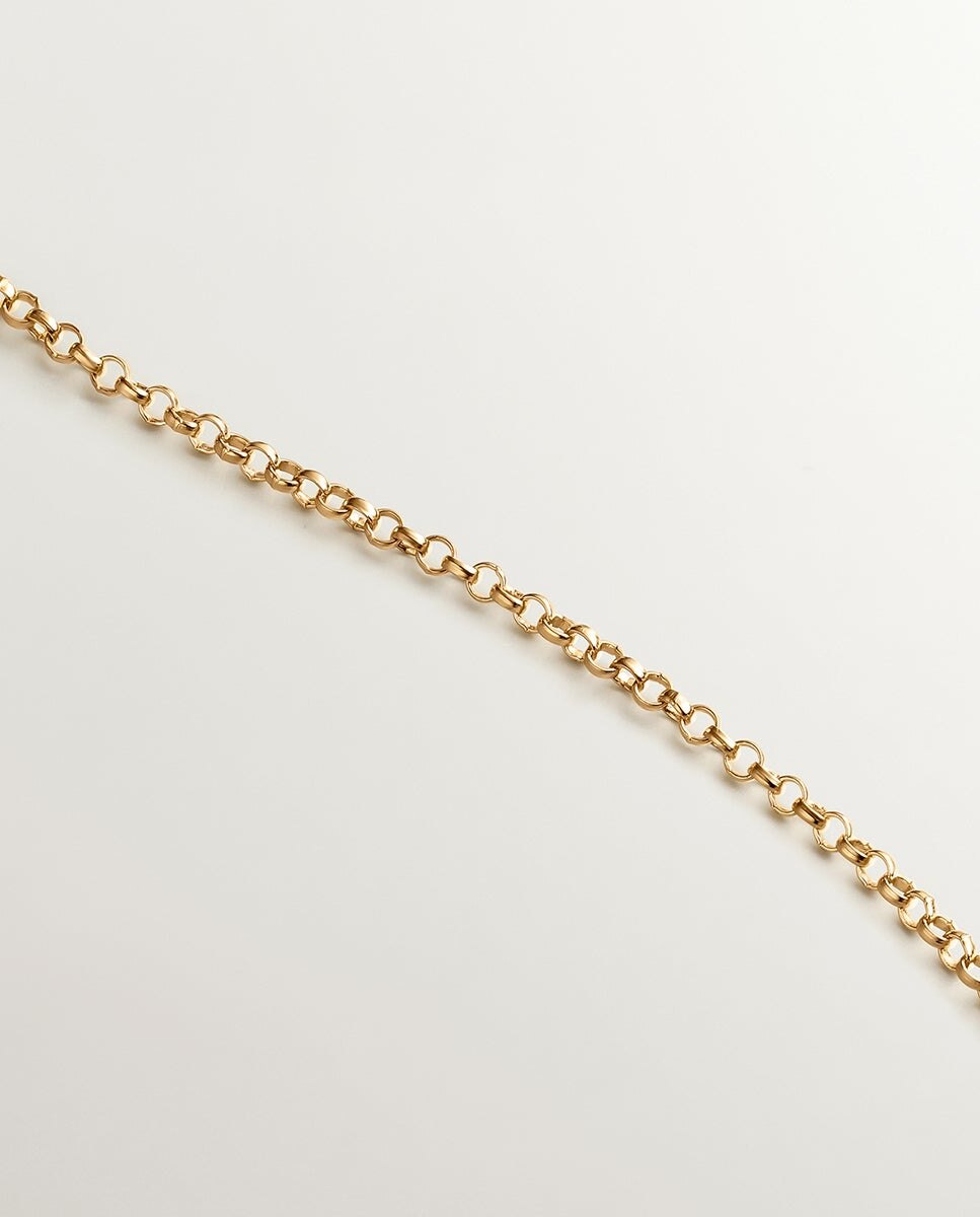 Pendente de Prata 925 Banhada em Ouro Amarelo de 18k com Topázio Azul Sky Azul-5