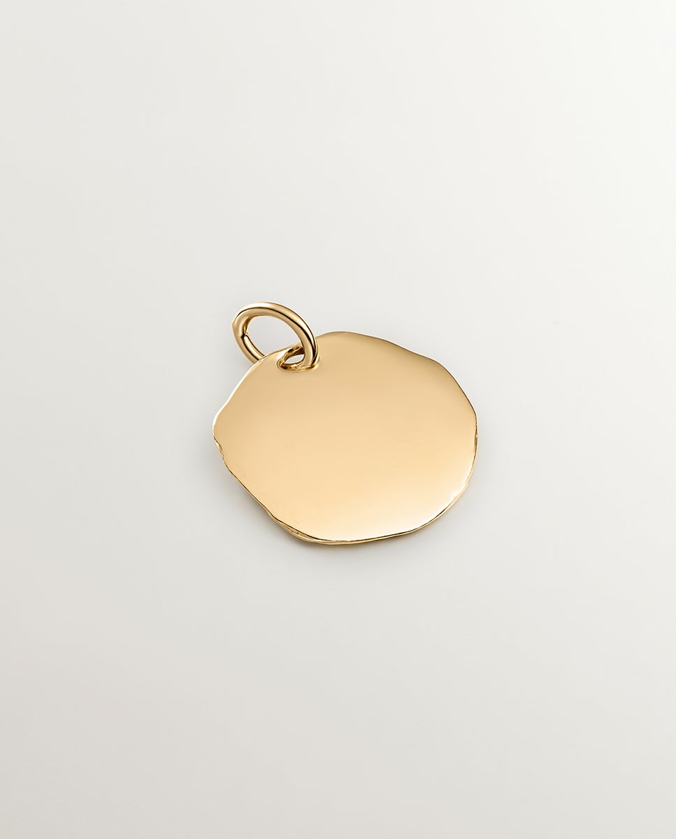 Charm Artesanal de Prata 925 Banhada em Ouro Amarelo de 18k com Inicial B Ouro-3