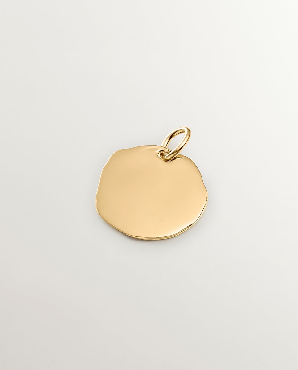 Charm Artesanal de Prata 925 com Banho de Ouro Amarelo de 18k com Inicial G Ouro-3
