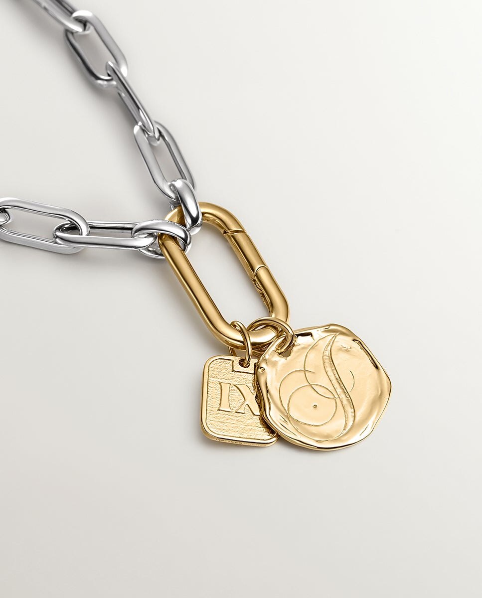 Charm Artesanal de Prata 925 Banhada em Ouro Amarelo de 18k com Inicial I Ouro-3