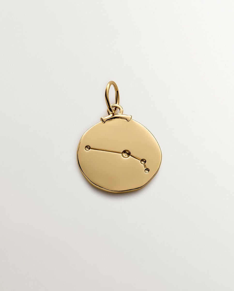 Charm Aries de Prata 925 Banhada em Ouro Amarelo de 18k Ouro-3