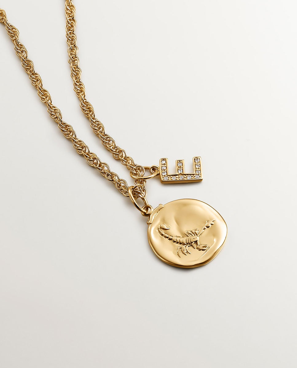 Charm Escorpião de Prata 925 Banhada em Ouro Amarelo de 18k Ouro-5