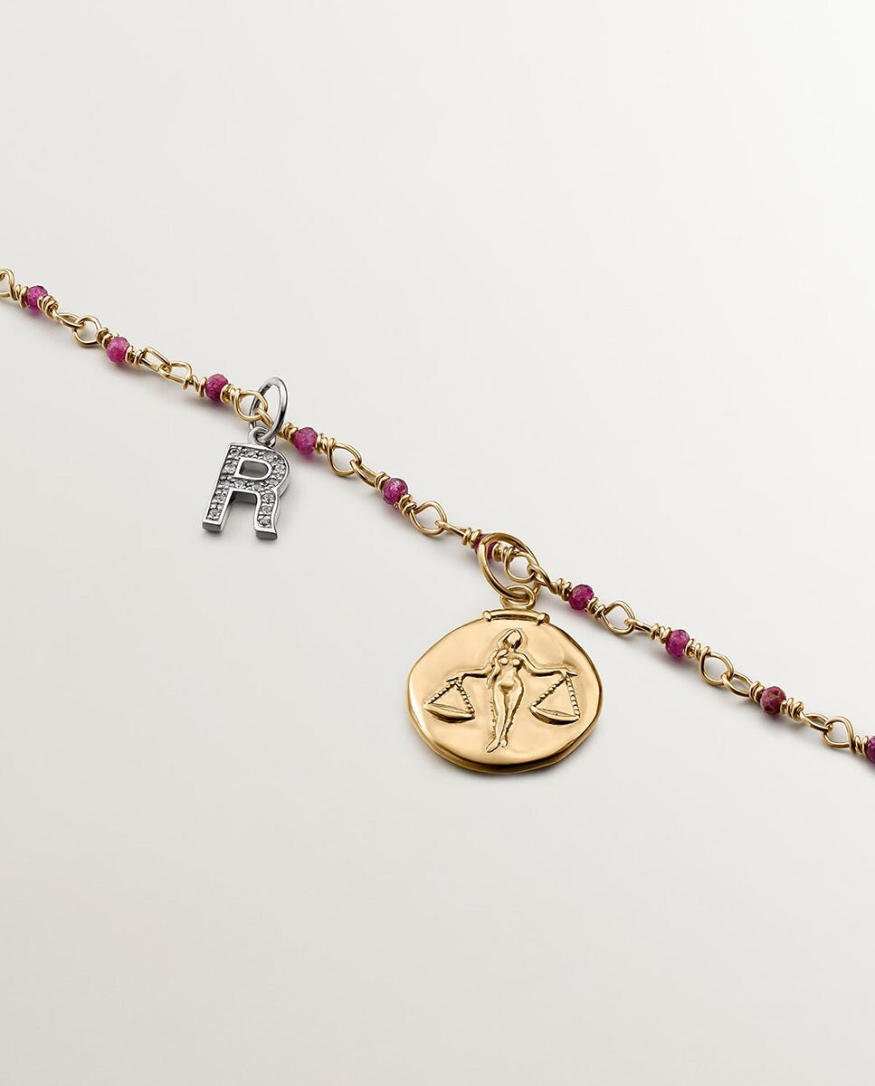 Charm Libra de Prata 925 Banhada em Ouro Amarelo de 18k Ouro-5