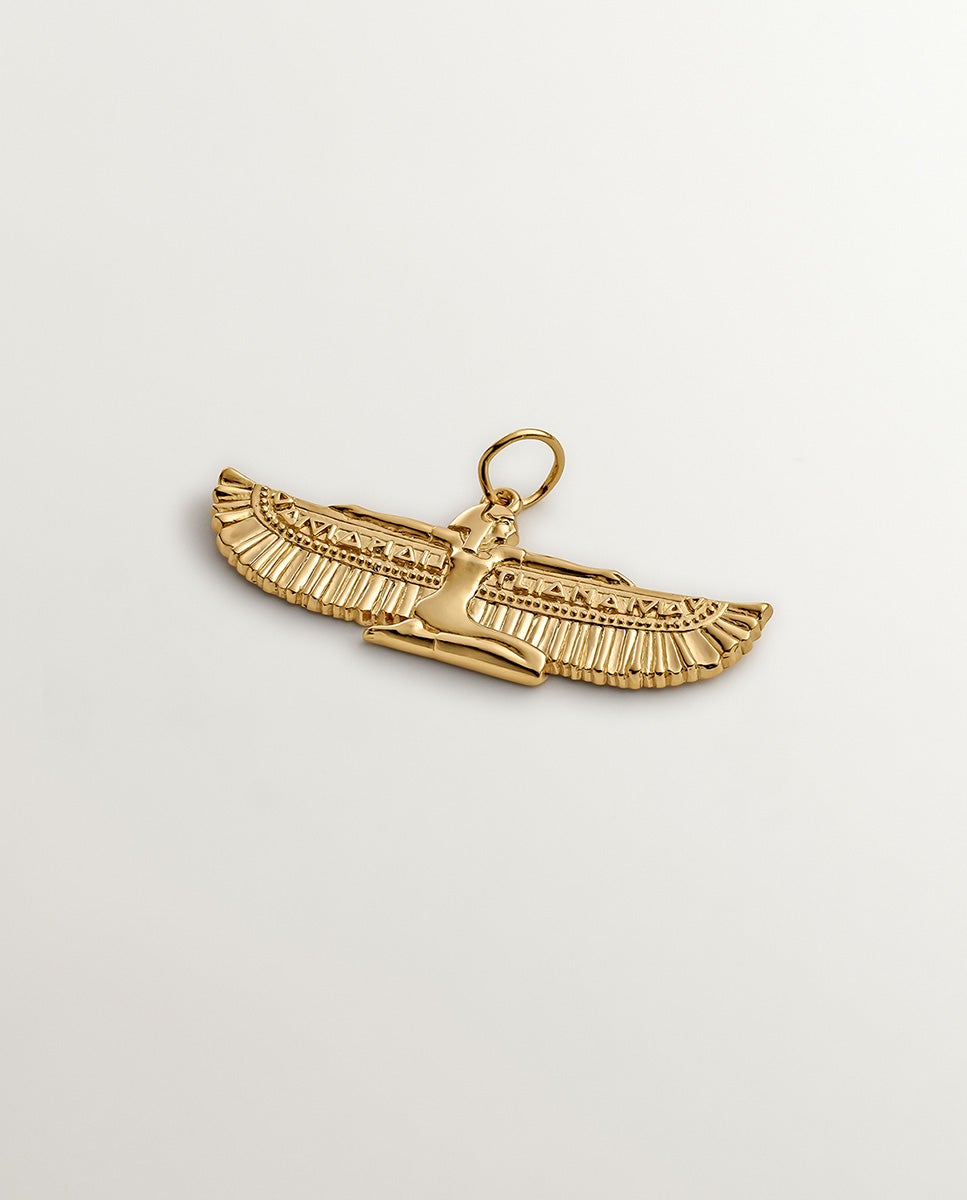 Imagem 0 de Charm de Prata 925 com Banho em Ouro Amarelo de 18k com Deusa Alada