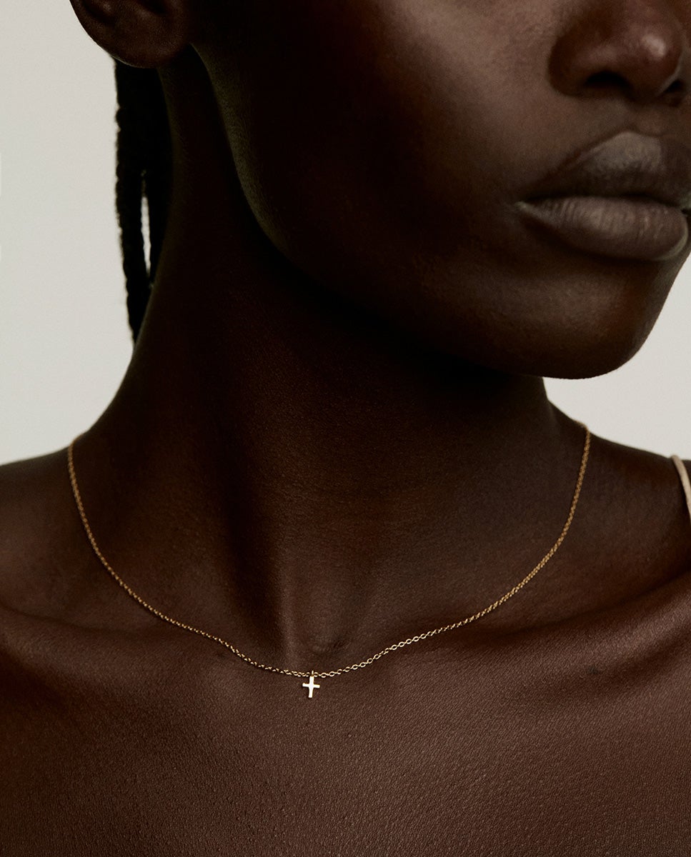 Pendente de Prata 925 Banhada em Ouro Amarelo de 18k com Cruz Ouro-2