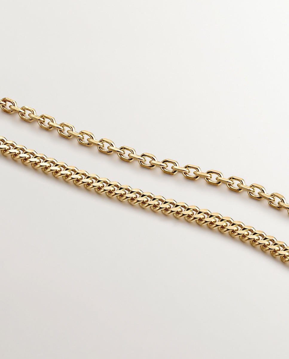 Colar de Prata 925 Banhada em Ouro Amarelo de 18k com Topázios Brancos Branco-5