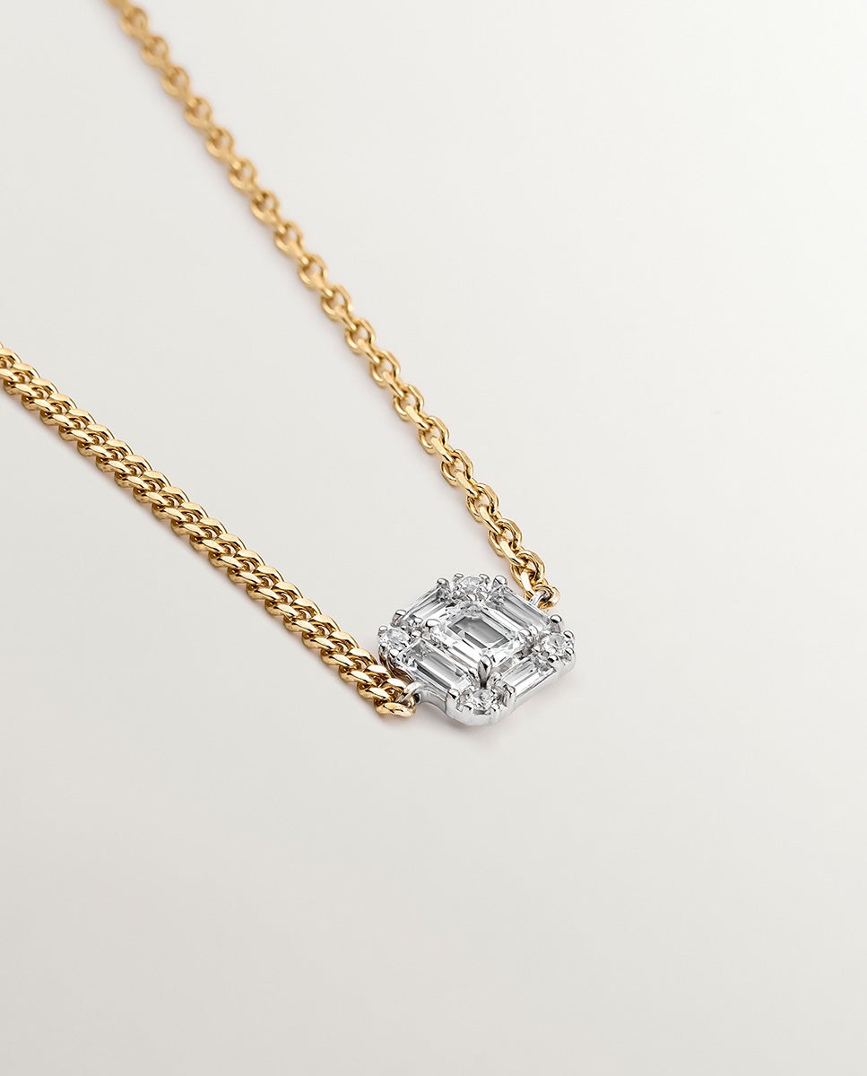 Pulseira de Prata 925 Banhada em Ouro Amarelo de 18k com Topázios Brancos Branco-3
