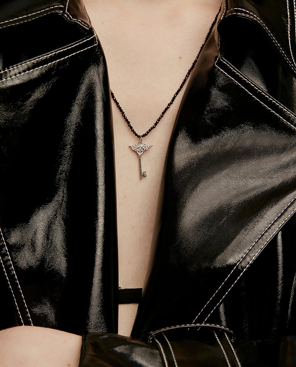 Charm de Prata 925 com Forma de Chave Prata-2
