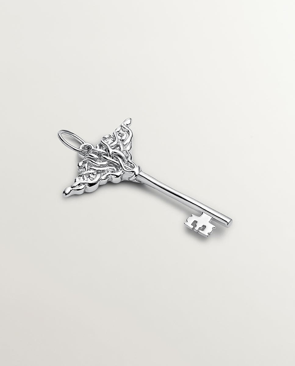 Charm de Prata 925 com Forma de Chave Prata-3