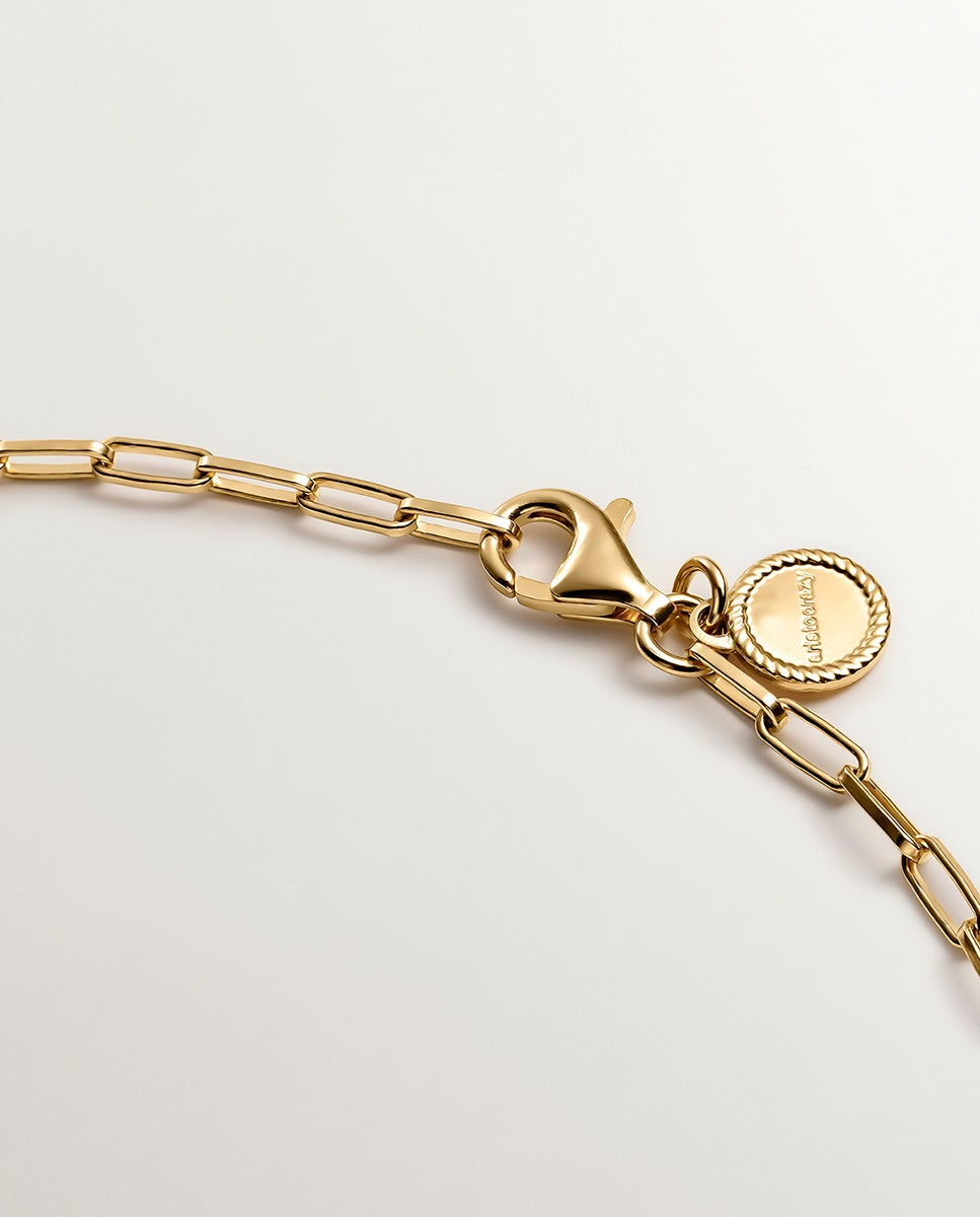 Colar Rígido de Prata 925 Banhada em Ouro Amarelo de 18k Ouro-5