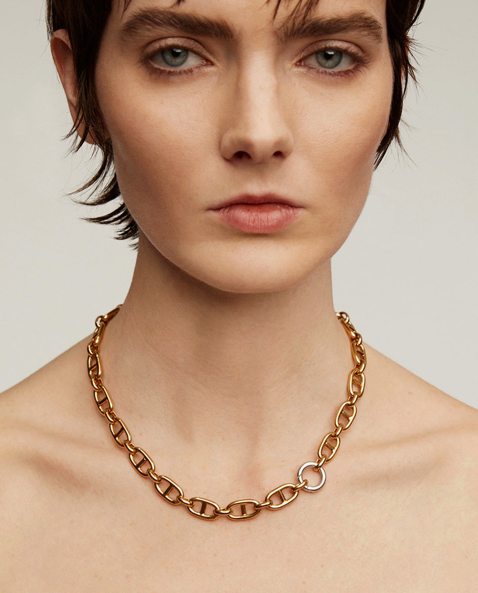 Mosquetão Redondo de Prata Prata-2