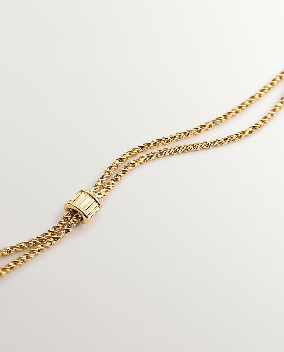 Pendente de Prata 925 Banhada em Ouro Amarelo de 18k com Quartzo Amarelo Amarelo-5
