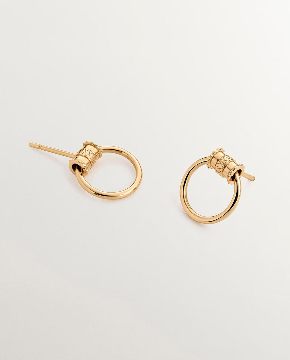 Brincos de Prata 925 Banhada a Ouro Amarelo de 18k Ouro-4