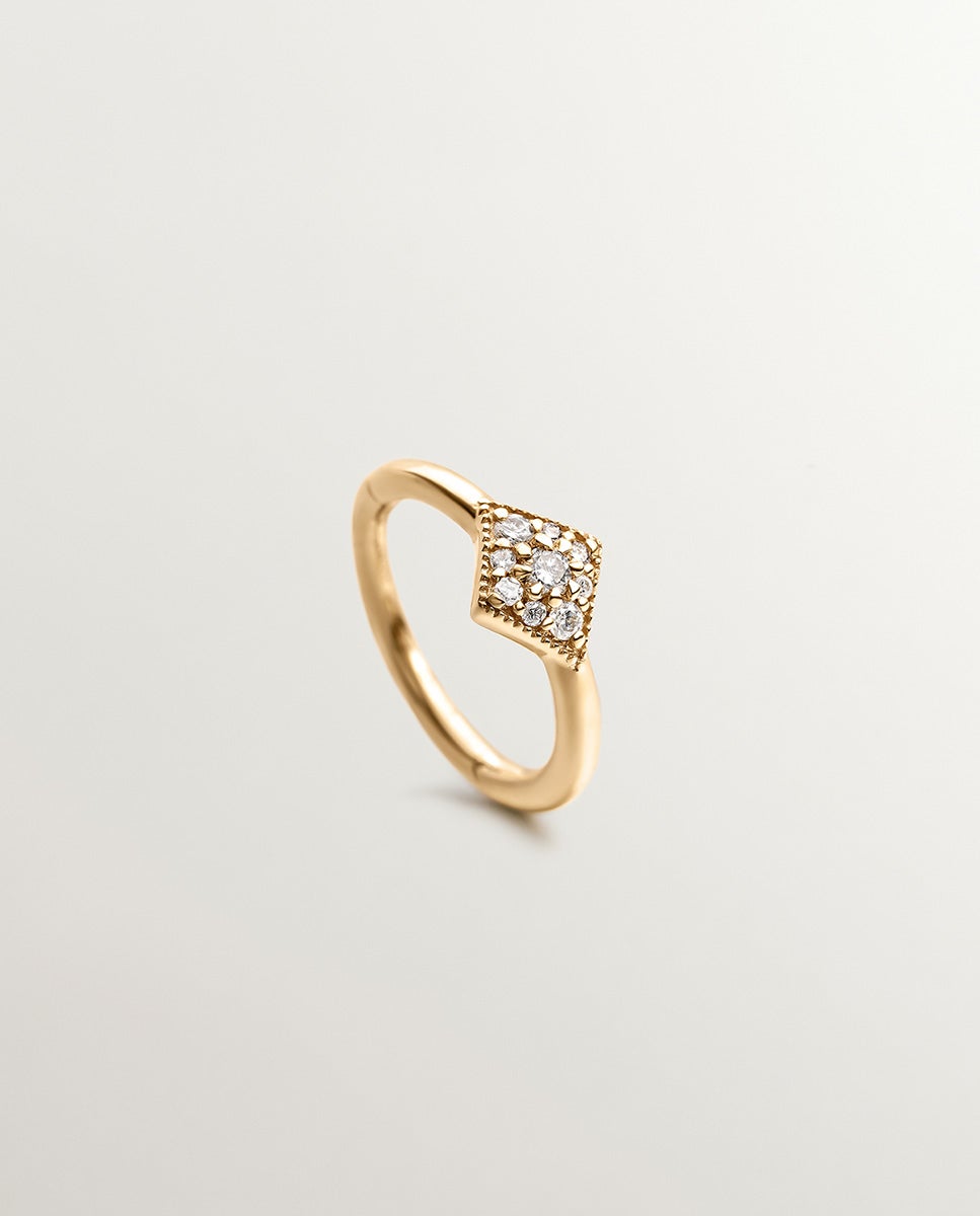 Brincos de Ouro Amarelo de 18k com Diamantes Branco-1
