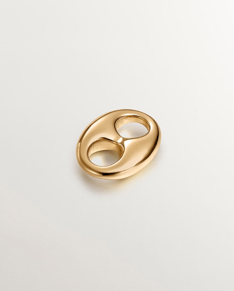 Imagem 0 de Charm de Prata 925 Banhada em Ouro Amarelo de 18k Calabrote