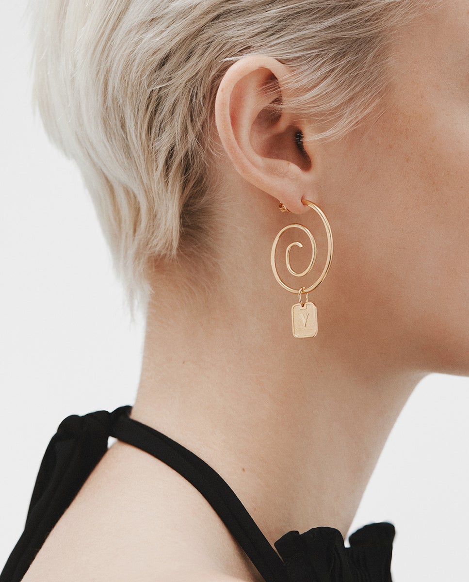 Charm de Prata 925 Banhada em Ouro Amarelo de 18k com Número 5 Ouro-2