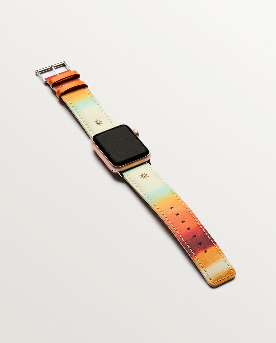 Pulseira de couro multicolor para Apple Watch Multicolor-3