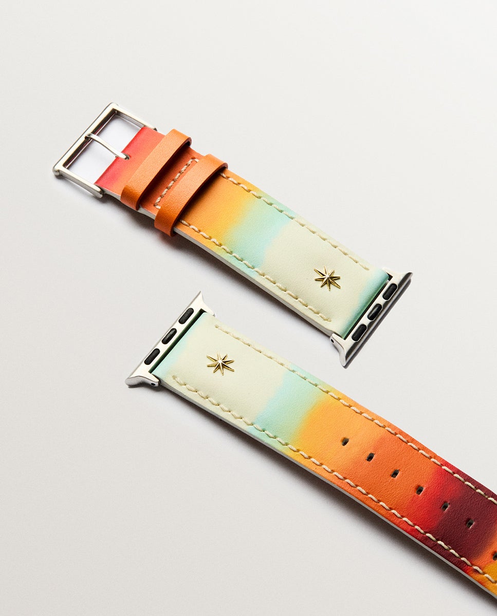 Pulseira de couro multicolor para Apple Watch Multicolor-5