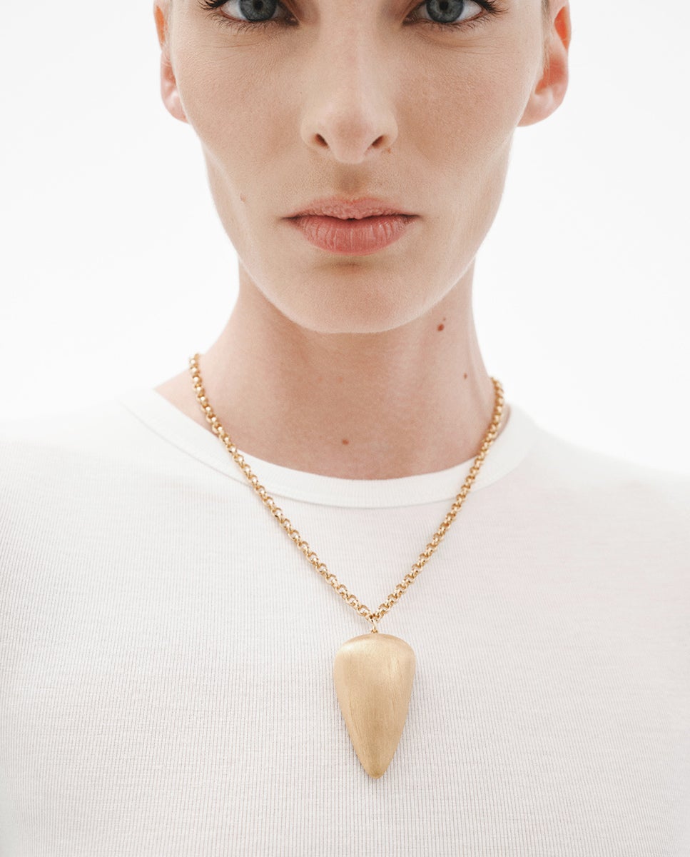 Pendente de Prata 925 Banhada em Ouro Amarelo de 18k com Textura Ouro-2