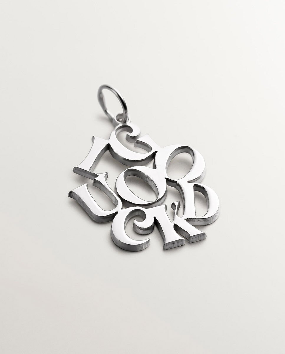 Charm de Prata Good Luck Prata-1