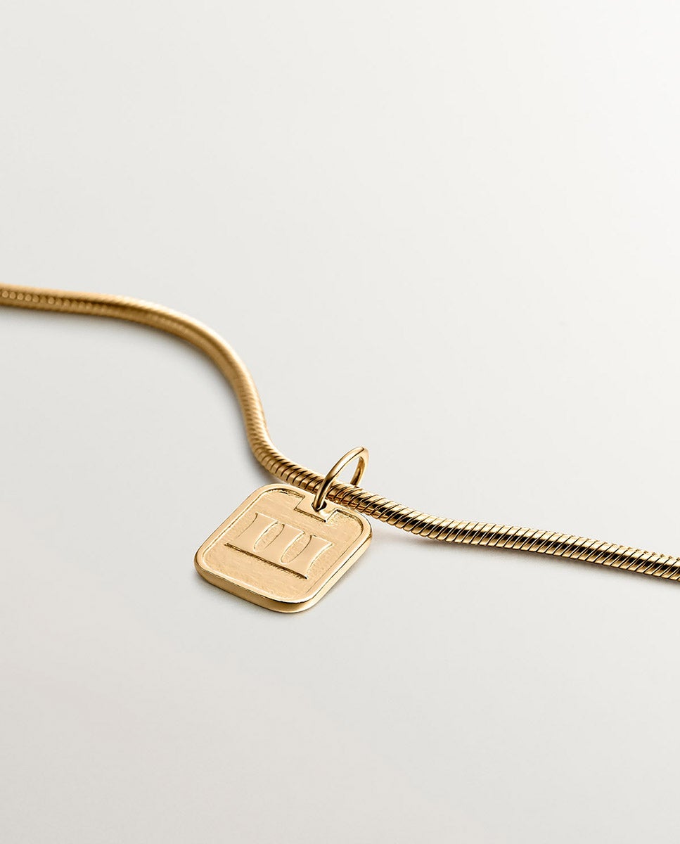 Charm de Prata 925 Banhada em Ouro Amarelo de 18k com Número 3 Ouro-5