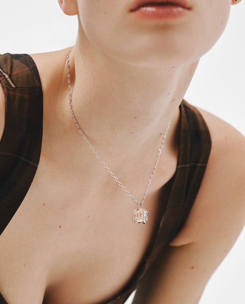 Charm de Prata 925 Banhada em Ouro Rosa de 18k com Número 3 Rosa-6