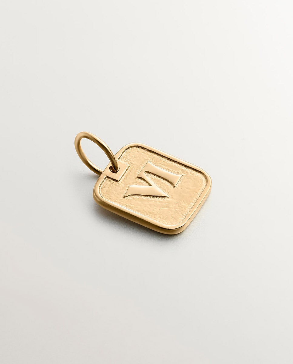 Charm de Prata 925 Banhada em Ouro Amarelo de 18k com Número 6 Ouro-1