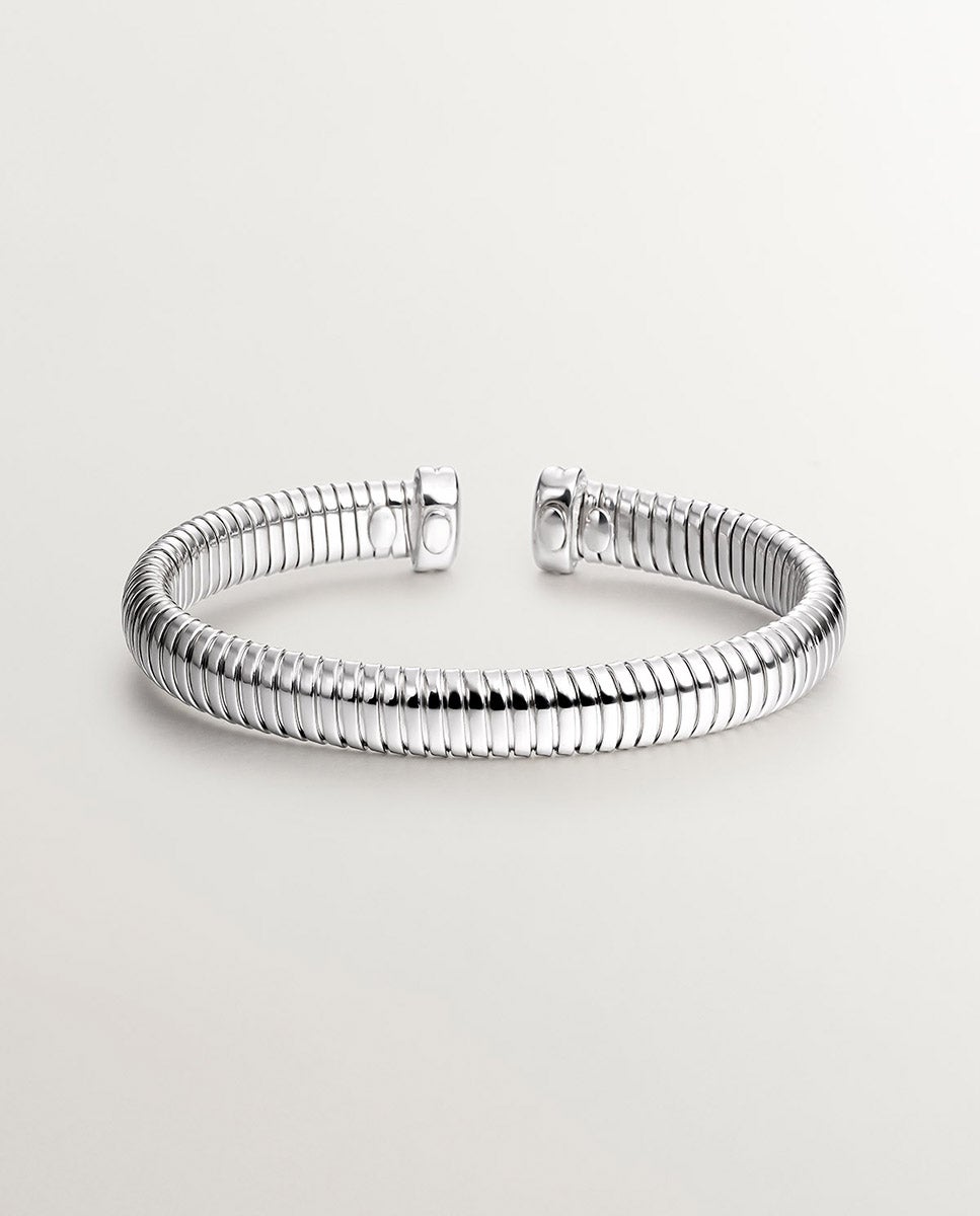 Pulseira com Elos Tubogas de Prata 925 Prata-2