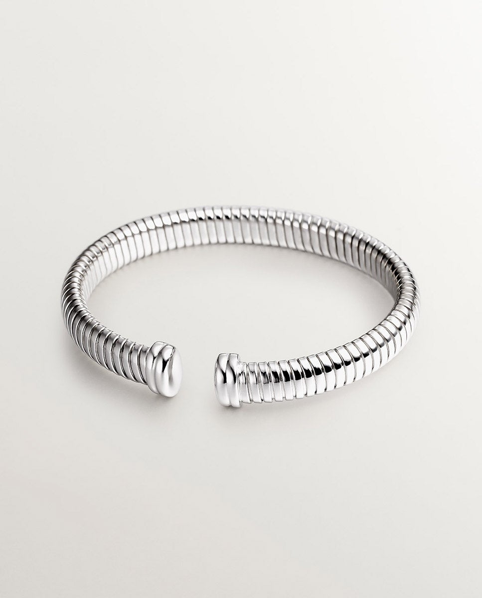 Pulseira com Elos Tubogas de Prata 925 Prata-5