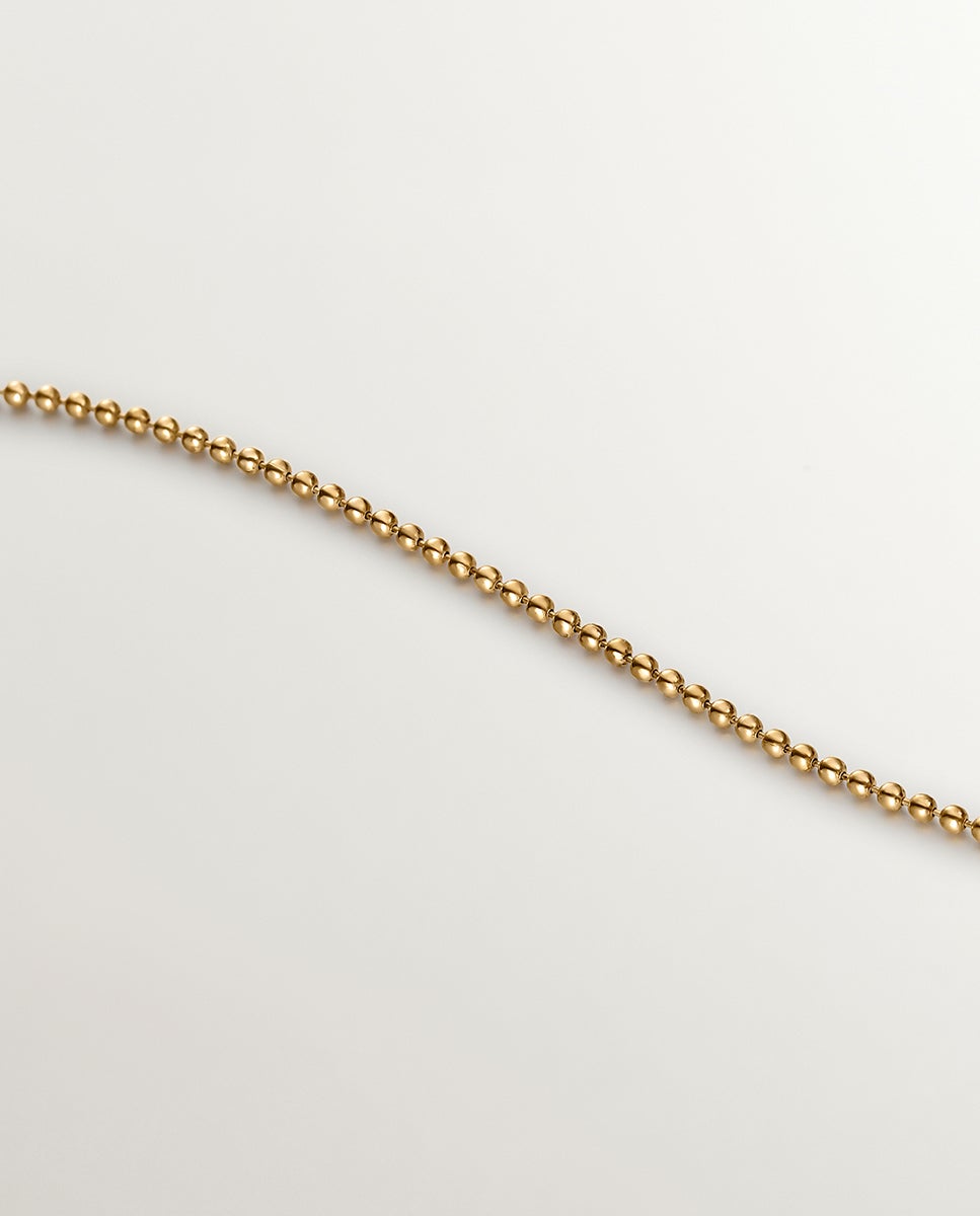 Colar de Ouro Amarelo 18k com Efeito Envelhecido e Diamantes em Tamanho Brilhante Branco-5