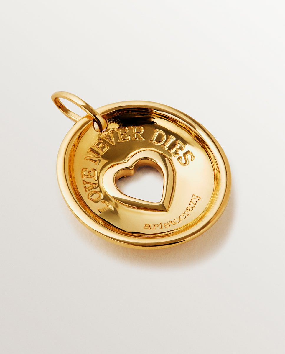 Charm de Prata 925 Banhada em Ouro Amarelo de 18k com Rodolitas Roxas e Topázios Brancos Roxo-5