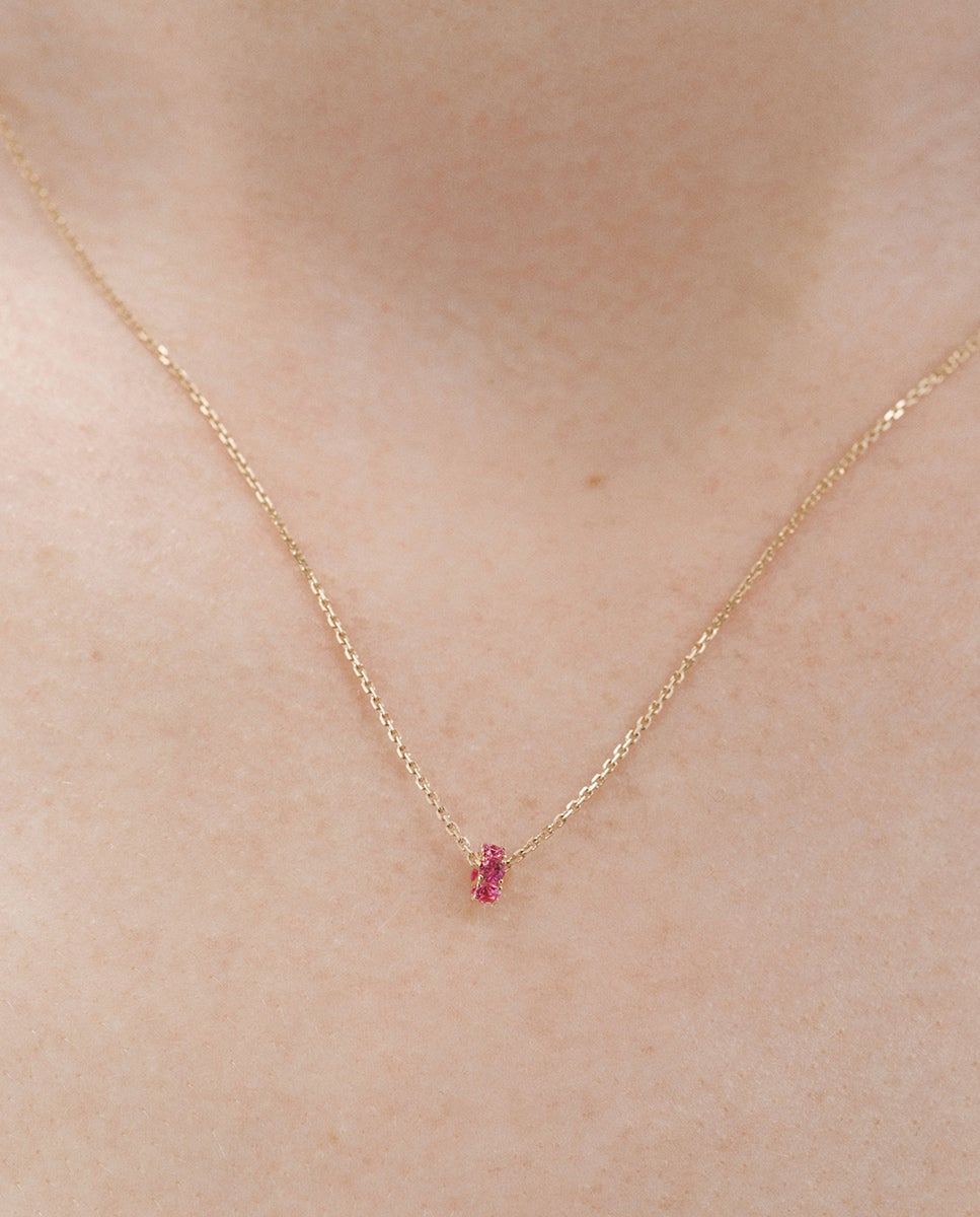 Pendente de Ouro Amarelo 9k com Rubis Vermelho-2